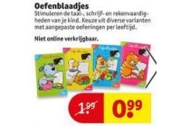 oefenblaadjes