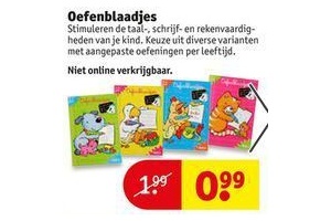 oefenblaadjes