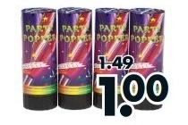 party poppers set en agrave 4 stuks en euro 1 00