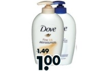 dove handzeep 250 ml original of silk en euro 1 00