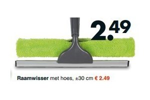 raamwisser met hoes en plusmn 30 cm en euro 2 49