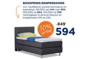 boxspring eenpersoons