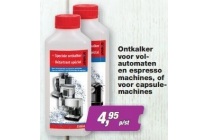 ontkalker voor volautomaten en espresso machines of voor capsulemachines