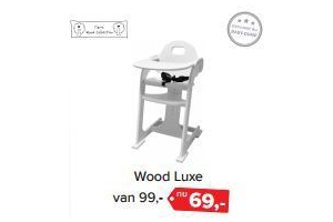 kinderstoel wood luxe