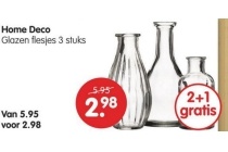 home deco glazen flesjes