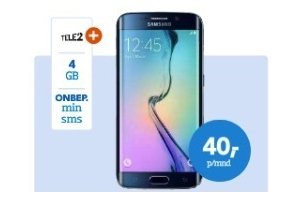 samsung galaxy s6 edge 32 gb zwart met tele2 abbonement