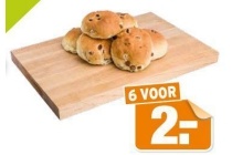 top bakkers krentenbollen