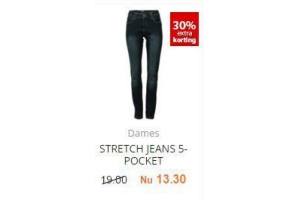 dames stretch jeans 5 pocket