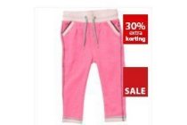 broek joggingstof met glittergaren