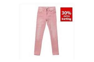 meisjes skinny twill broek 5 pocket