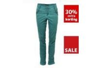 dames cool dye broek met kant