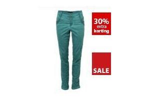 dames cool dye broek met kant