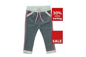 broek joggingstof met glittergaren