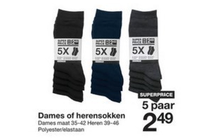 dames of herensokken