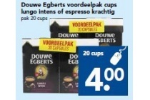 douwe egberts voordeelpak cups lungo intens of espresso krachtig
