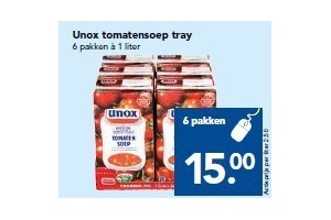 unox tomatensoep tray