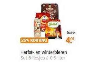 herfst en winterbieren