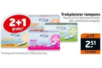 trekpleister tampons