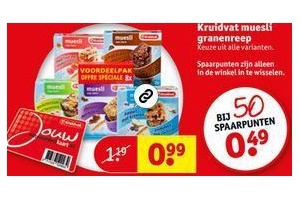 kruidvat muesli granenreep