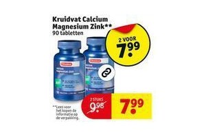 kruidvat calcium magnesium zink