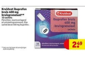 kruidvat ibuprofen bruis 400 mg bruisgranulaat