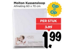 molton kussensloop