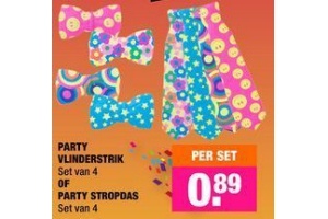 party vlinderstrik of party stropdas