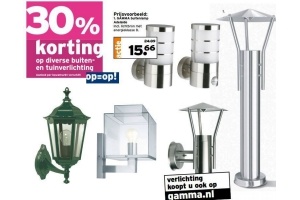 diverse buiten en tuinverlichting