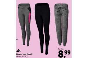 dames sportbroek