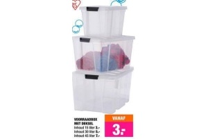 voorraadbox met deksel