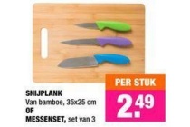 snijplank of messenset