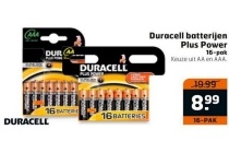 duracell batterijen plus power