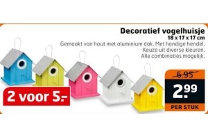decoratief vogelhuisje
