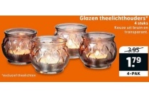 glazen theelichthouders