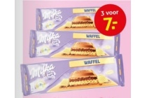 milka waffel met chocolade