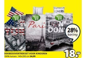 dekbedovertrekset voor kinderen