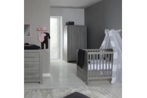 babykamer vittoria grijs ledikant commode