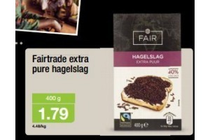fairtrade extra pure hagelslag