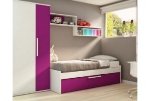 tienerkamer pull out bed incl slaaplade 2 deurskast en euro 439