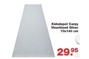 kidsdepot carpy vloerkleed silver 70x140cm en euro 29 95