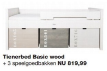 tienerbed basic wood 3 speelgoedbakken en euro 819 99