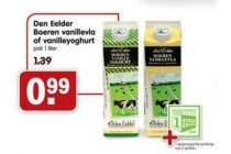 den eelder voeren vanillevla of vanilleyoghurt