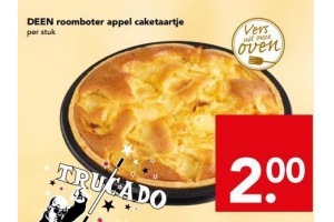 deen roomboter appel caketaartje