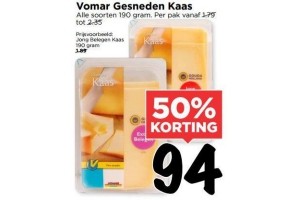 vomar gesneden kaas