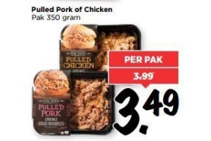 pulled pork of chicken