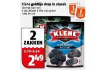 klene geldlijn drop in stazak