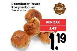 roomboter reuze rozijnenbollen