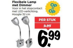 flexibele lamp met dimmer