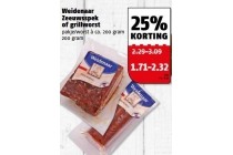 weidenaar zeeuwsspek of grillworst