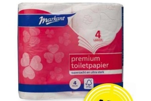 markant 4 laags toiletpapier